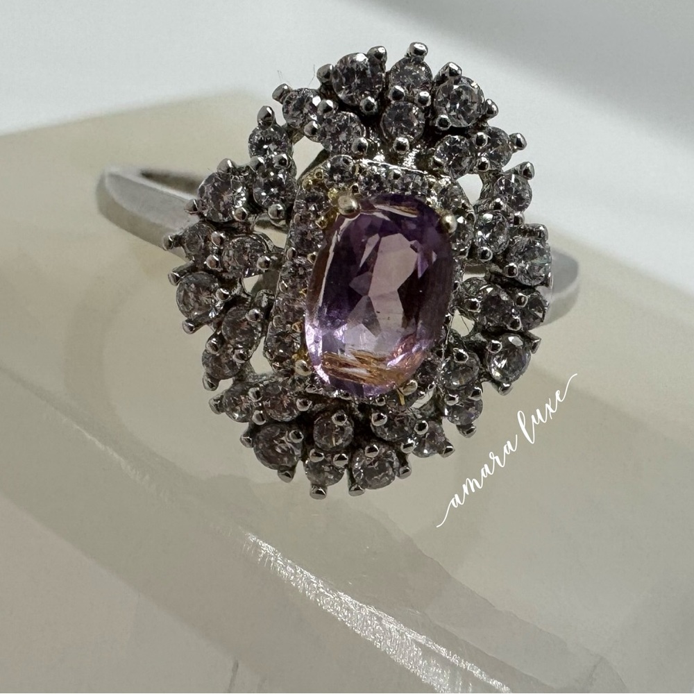 Amethyst Adjustable Ring - image 2